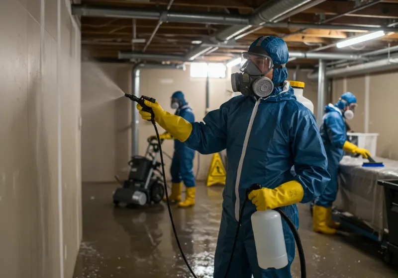 Basement Sanitization and Antimicrobial Treatment process in Jonesville, NC